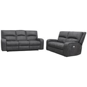 Parker House Polaris Dark Grey Power Reclining 2pc Living Room Set