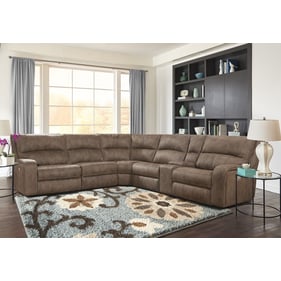 Parker House Polaris Brown 6pc Modular Power Reclining Sectional