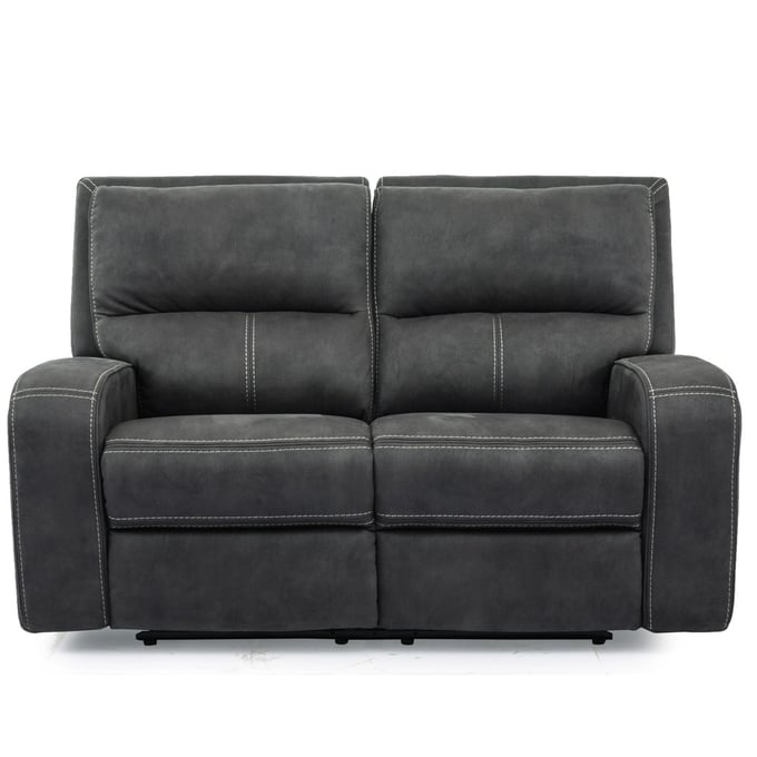 Parker House Polaris Dark Grey Power Reclining Loveseat PKH-MPOL822PH-SLA