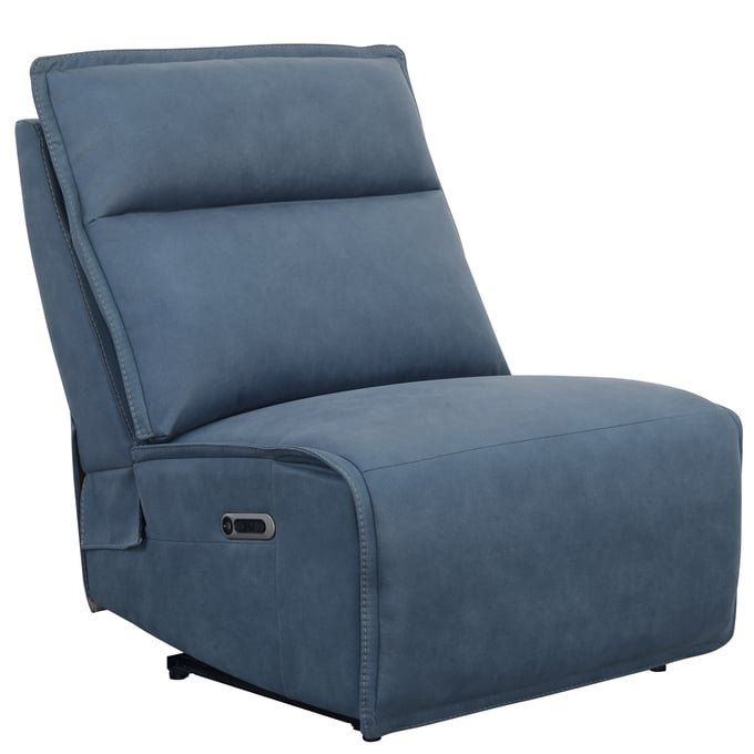 Parker House Perimeter Blue Power Armless Recliner PKH-MPRM810PH-MDE