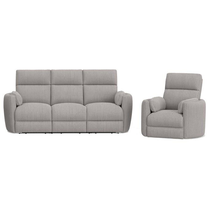 Parker House Radius Grey Power Reclining Sofa and Recliner PKH-MRAD-31P-MGGR