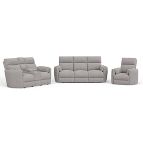 Parker House Radius Grey Power Reclining 3pc Living Room Set