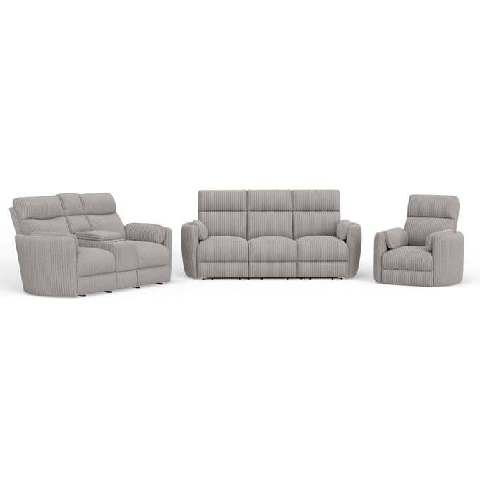 Parker House Radius Grey Power Reclining 3pc Living Room Set PKH-MRAD-321P-MGGR