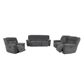 Parker House Richland Grey Power Reclining 3pc Living Room Set