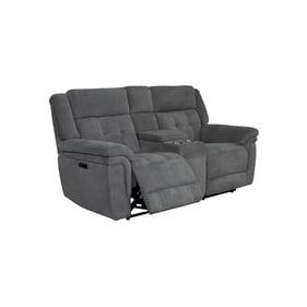 Parker House Richland Grey Power Console Loveseat