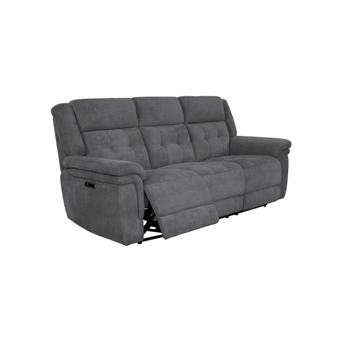 Parker House Richland Grey Power Reclining Sofa PKH-MRIC832PH-BRGR