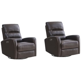 Parker House Ringo Dark Brown Power Swivel Glider Recliner