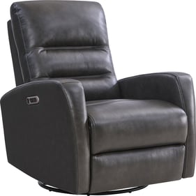 Parker House Ringo Dark Grey Power Swivel Glider Recliner