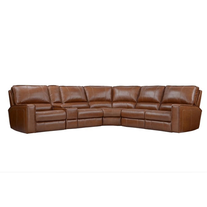 Parker House Rockford Saddle 6pc Modular Power Reclining Sectional PKH-MROC-PACKA-H-VSA