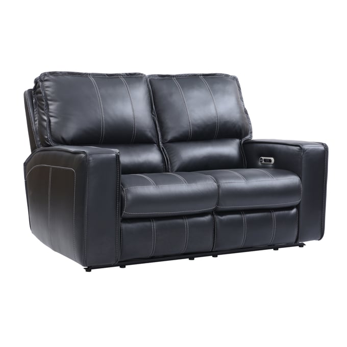 Parker House Rockford Black Power Reclining Loveseat PKH-MROC822PH-VBK