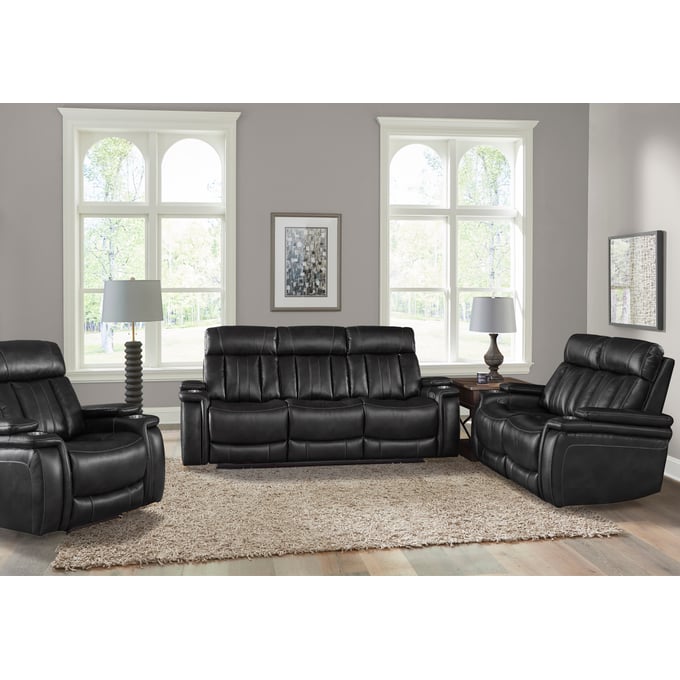 Parker House Royce Black Power 3pc Living Room Set PKH-MROY-321PH-MID