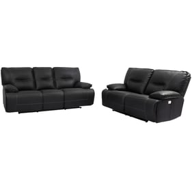 Parker House Spartacus Black Power Reclining 2pc Living Room Set