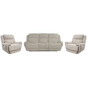 Parker House Spencer Light Grey Power Reclining Sofa and Two Recliners