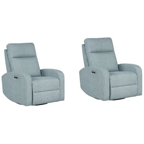 Parker House Thriller Light Blue Power Swivel Glider Recliner