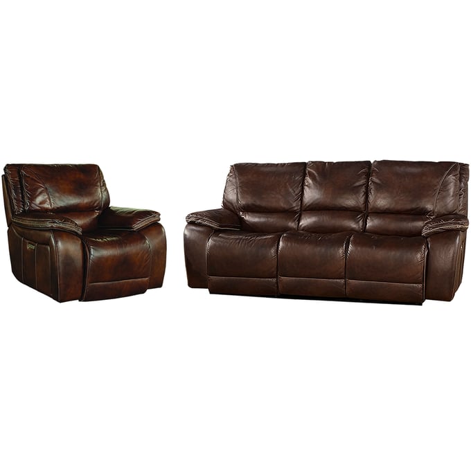 Parker House Vail Dark Brown Power Reclining Sofa and Recliner PKH-MVAI-31PH-BUR