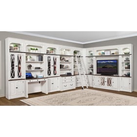 Parker House Provence White 13pc Modular Library Wall