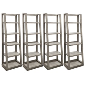 Parker House Pure Modern Gray Bookcase Display Wall