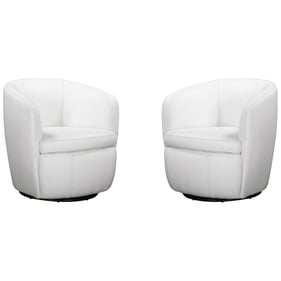 Parker House Barolo White Swivel Club Chair