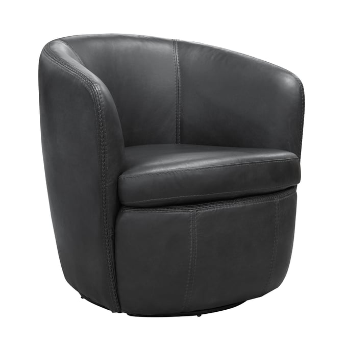 Parker House Barolo Grey Slate Swivel Club Chair PKH-SBAR912S-VGSL