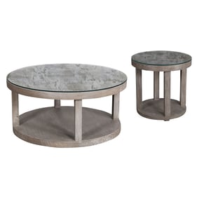 Parker House Crossings Serengeti Grey 3pc Coffee Table Set