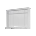 Parker House Shoreham - Effortless White Hutch with Back Panel