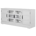 Parker House Shoreham - Effortless White 76 In. TV Console