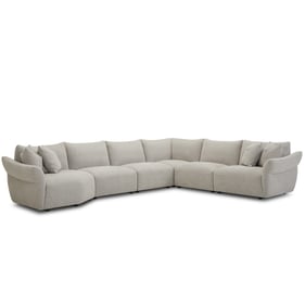 Parker House Playful Beige 6pc Sectional