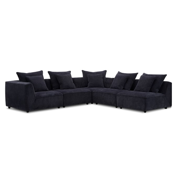 Parker House Recess Dark Blue 5pc Modular Sectional PKH-SREC-PACK5A-RPBL