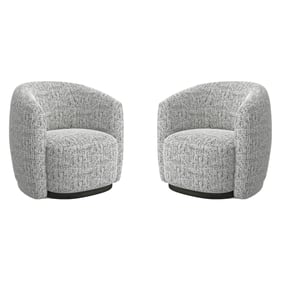 Parker House Tatum Grey Swivel 2pc Accent Chair Set