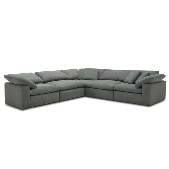 Parker House Exhale Grey 5pc Sectional PKH-SXHL-PACK5A-MTHU