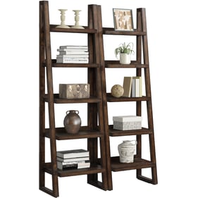 Parker House Tempe Brown Pair Of Etagere Bookcases