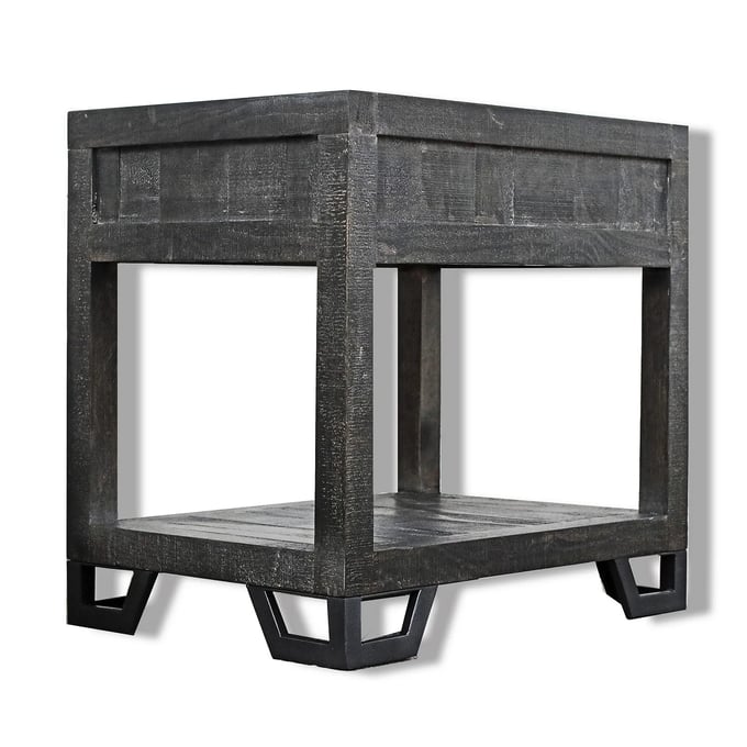 Parker House Veracruz Rustic Charcoal Chairside Table PKH-VER06