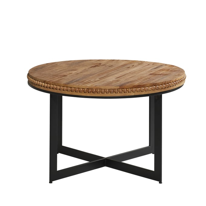 Park Spencer Brown Wood Metal Coffee Table PKSR-480057