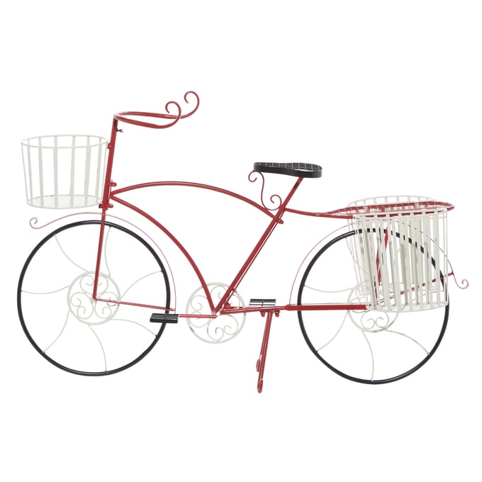 Park Spencer Red Metal Old World Bicycle Planter PKSR-481208