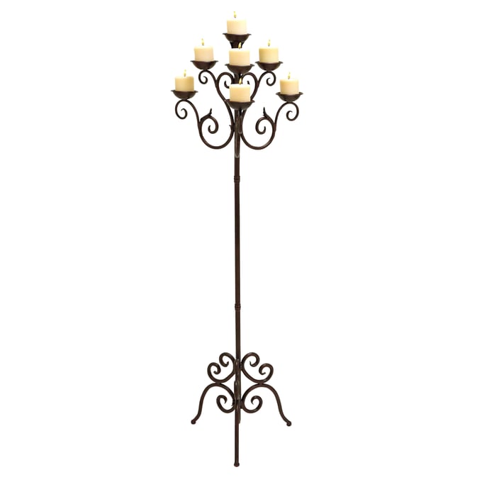 Park Spencer Brown Metal Contemporary Candelabra PKSR-481327