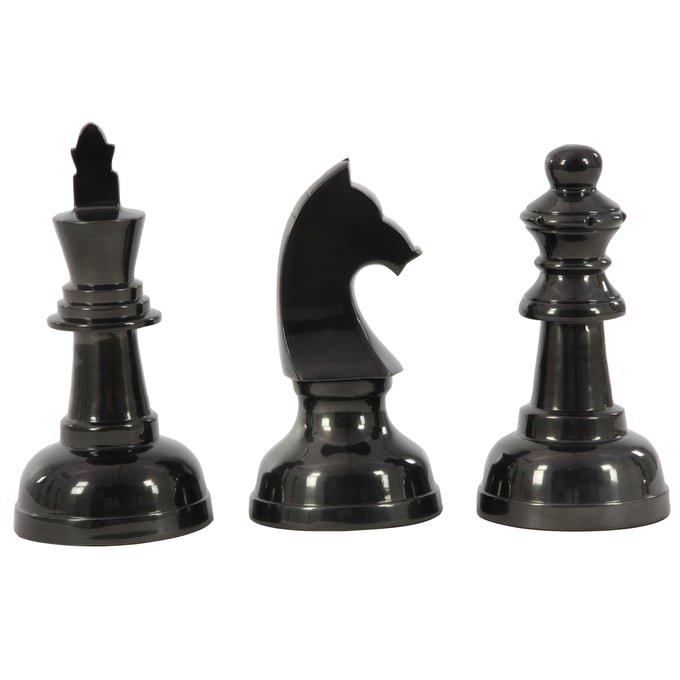 Black Rook Chess Piece Button