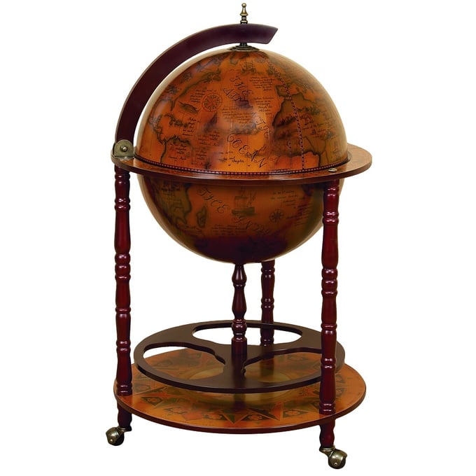 Park Spencer Brown Rustic World Globe Bar PKSR-484646