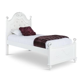 Picket House Annie White Faux Leather Twin Platform Bed