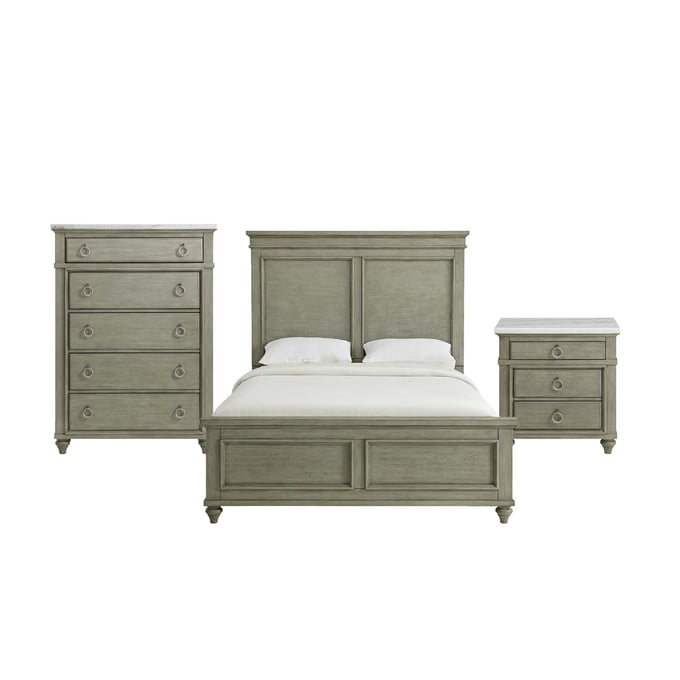 Picket House Bessie Grey 3pc Queen Bedroom Set PKT-B-10190-QB3PC