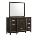 Picket House Furnishings Warren Dresser & Mirror in Merlot