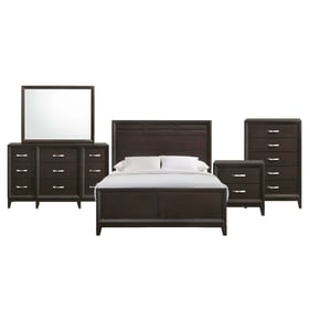 Picket House Warren Merlot 5pc Full Panel Bedroom Set