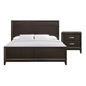 Picket House Warren Merlot 2pc Bedroom Set With King Panel Bed