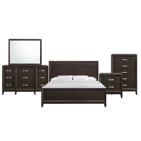 Picket House Warren Merlot 5pc King Panel Bedroom Set