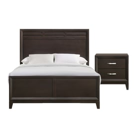 Picket House Warren Merlot 2pc Bedroom Set With Full Panel Bed