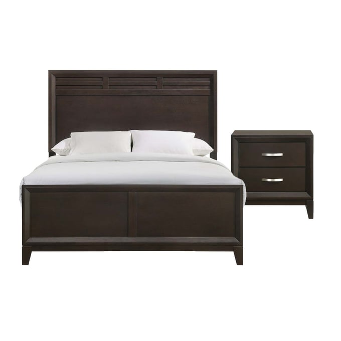 Picket House Warren Merlot 2pc Bedroom Set With Queen Panel Bed PKT-B-1140-BR-S2