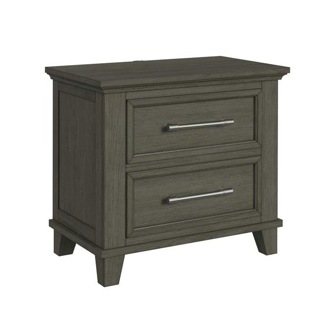 Picket House Henrik Grey 2 Drawer Nightstand with USB PKT-B-13030-3-NS