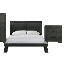 Picket House Kenn Black 2pc Kids Bedroom Set with Full Platform Bed