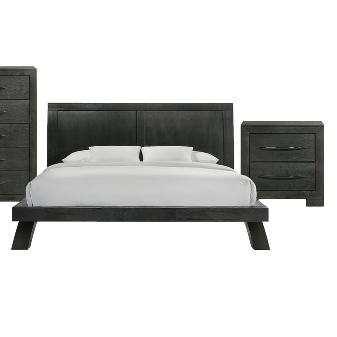 Picket House Kenn Black 2pc Bedroom Set with King Platform Bed PKT-B-3410-8-K-BR-S1