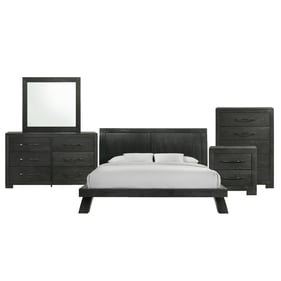 Picket House Kenn Black 5pc Bedroom Set with King Platform Bed