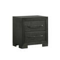 Picket House Furnishings Kenn 2-Drawer Nightstand in Black